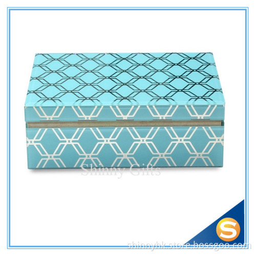Fashion Design Women's Favorate Glass Mirror Jewelry Box